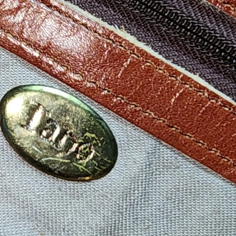 VINTAGE TANO OF MADRID XL PLEATED LEATHER SATCHEL BAG - ITALY
